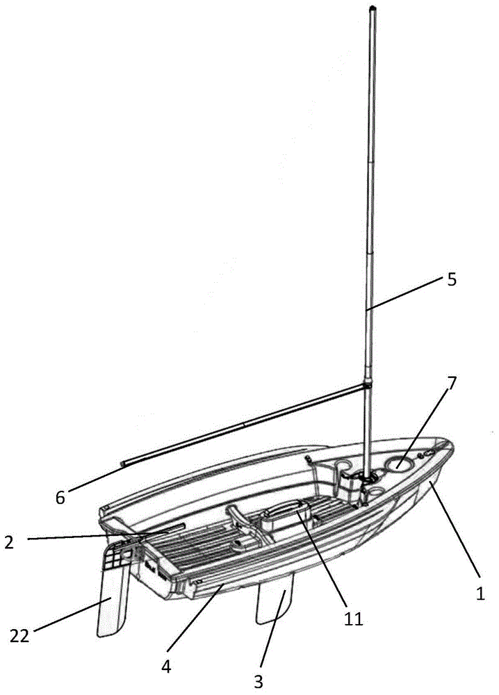 一种帆船结构的制作方法