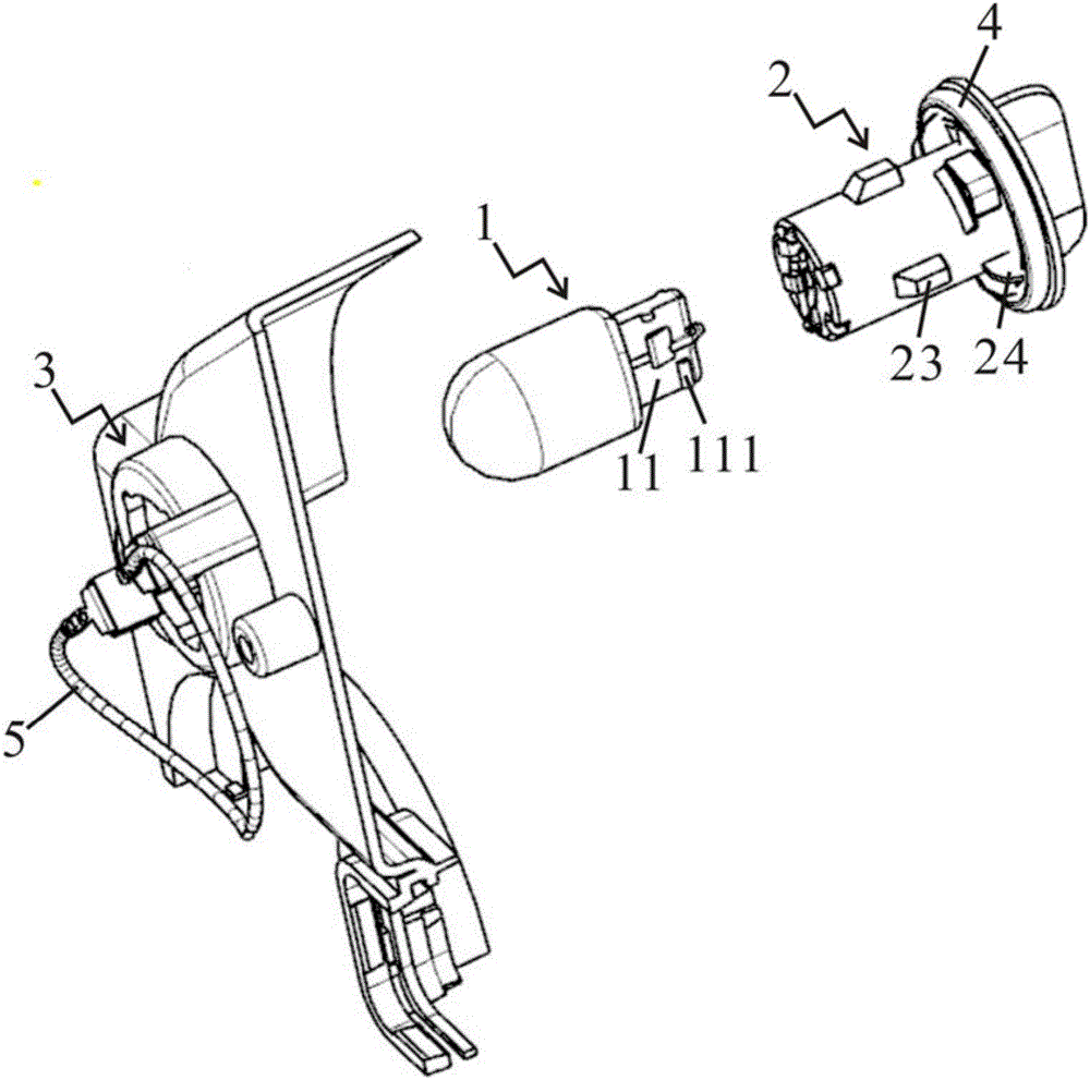 一种直插式灯泡组件的制作方法