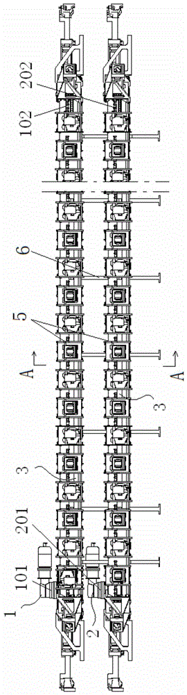 分层式车钩环形存放传输线的制作方法