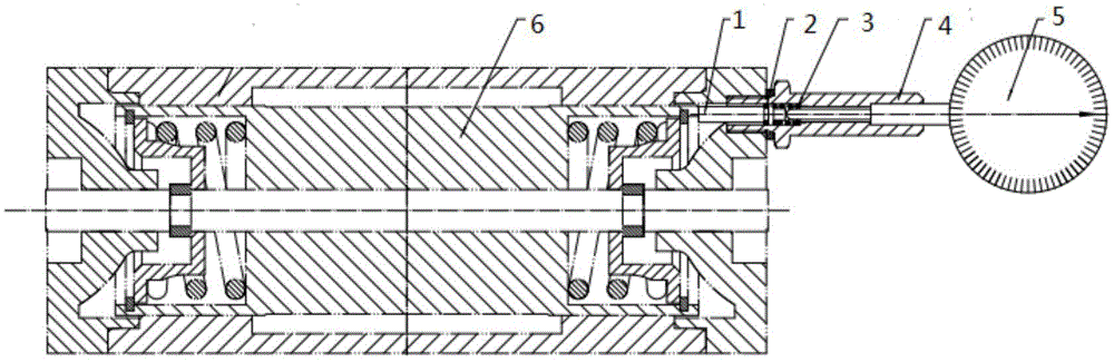 斜盘式变量柱塞泵的变量活塞位移检测设备的制作方法