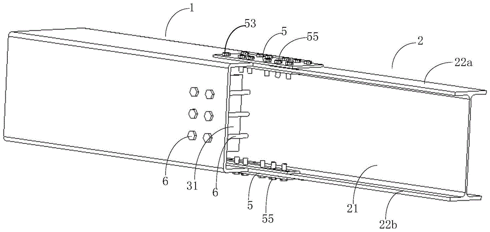 方钢管与H型钢梁的插入式拼接结构的制作方法