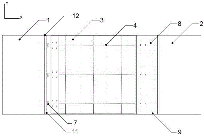 一种建筑物及其周边场地隔震缝的盖板构造的制作方法