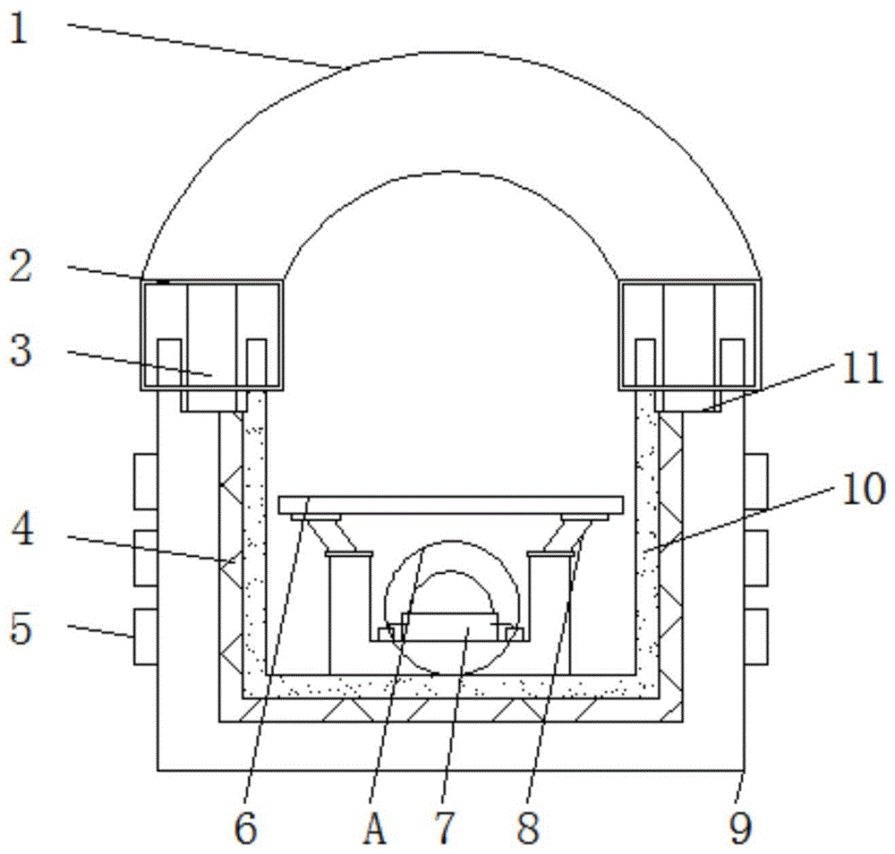 一种环拱型量子点管发光装置的制作方法