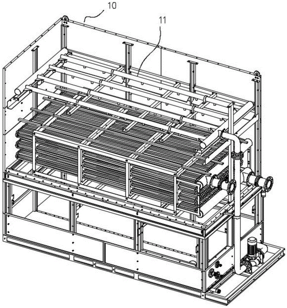 一种逆流闭式冷却塔管式均匀布水装置的制作方法