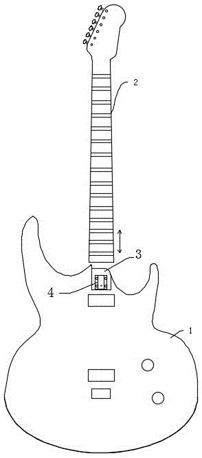 吉他琴柄琴体连接结构的制作方法