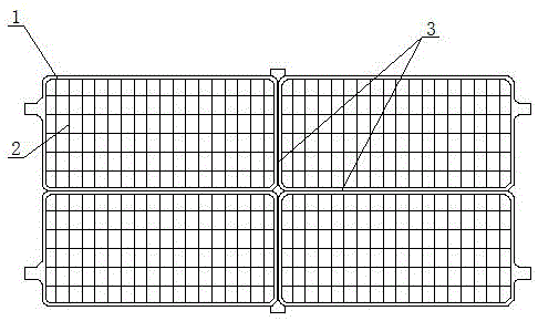 一种蓄电池的成型板栅结构的制作方法