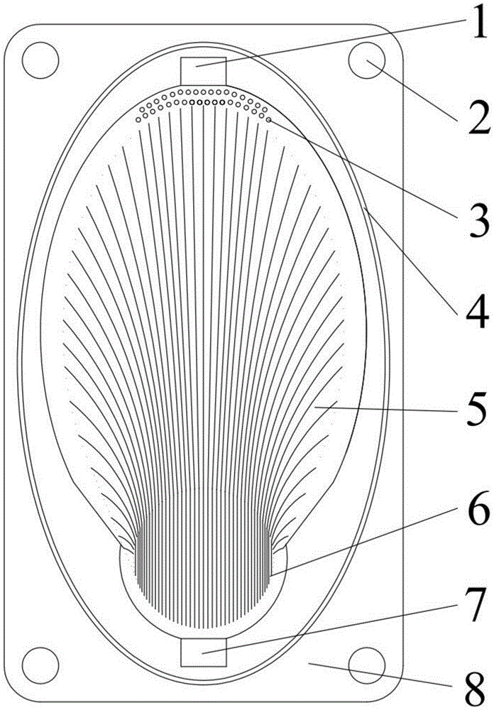 一种基于仿生原理的混合流场质子交换膜燃料电池双极板的制作方法