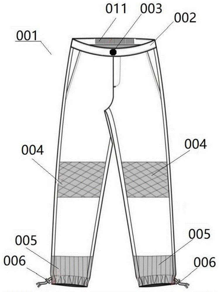 一种可轻松调节腰围的保暖裤子的制作方法