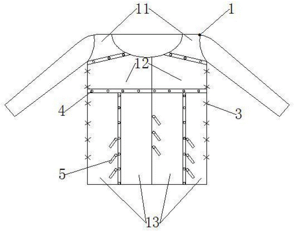 一种医用新型病员服的制作方法