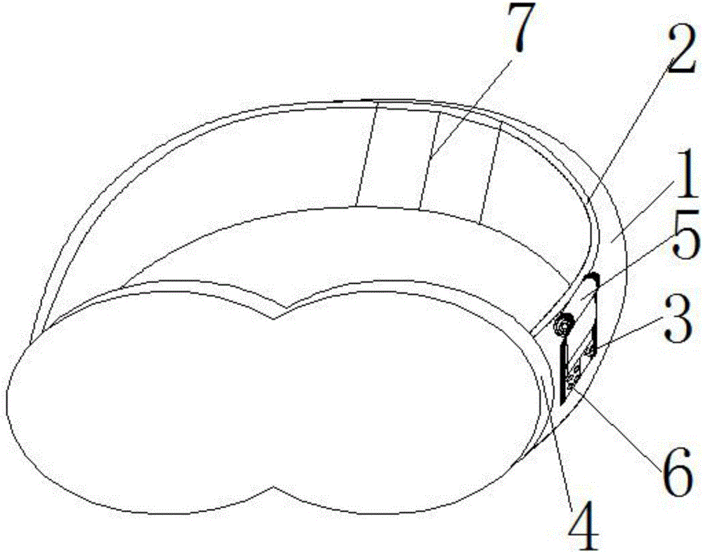 一种带有闹钟的穿戴式眼罩的制作方法
