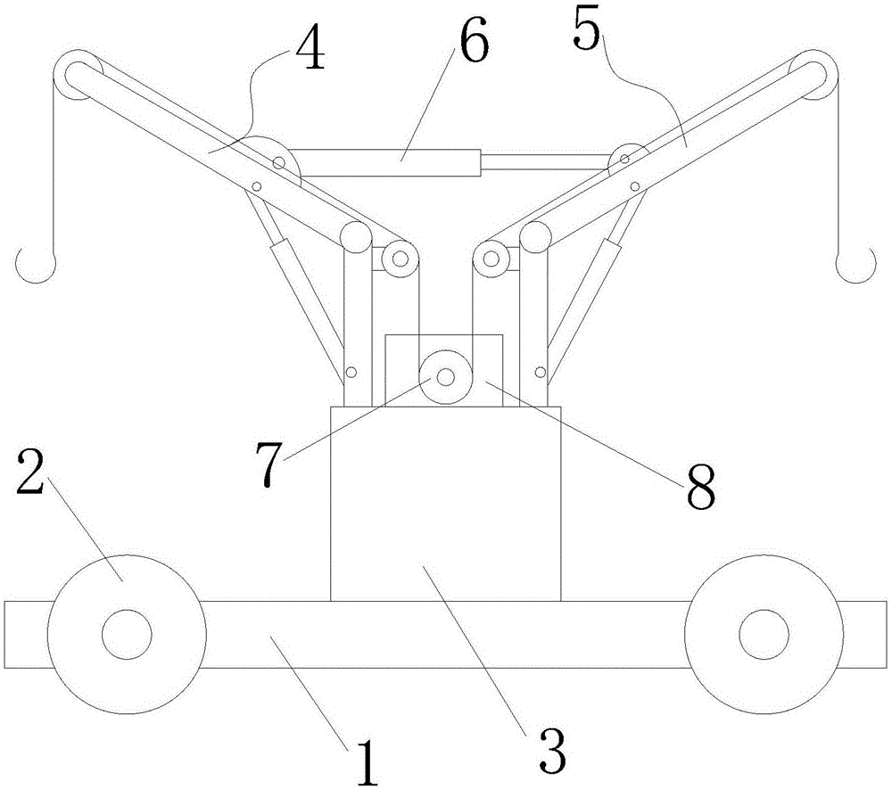 一种双臂建筑工装吊车的制作方法