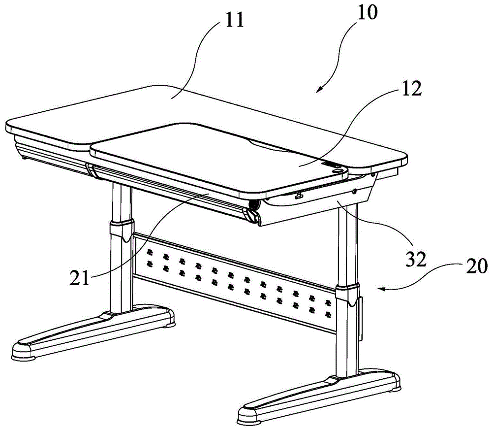 一种桌面角度可调的学习桌的制作方法