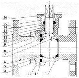 一种法兰式球阀的制作方法