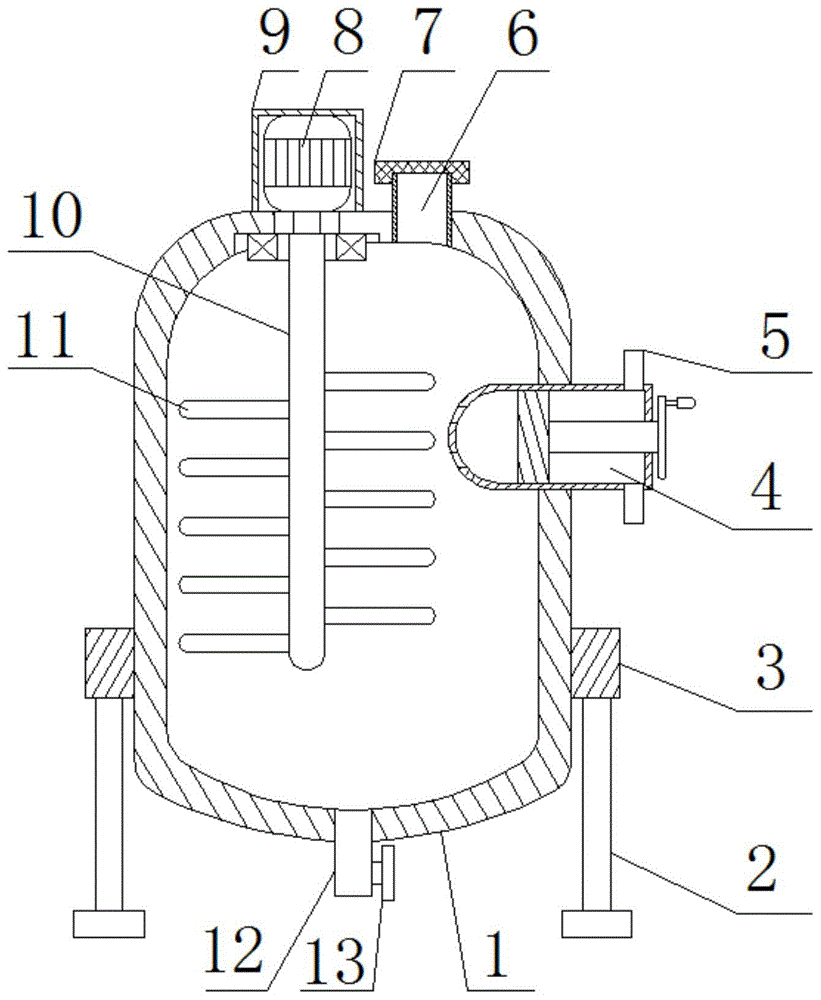 一种固化剂生产用气压可调式反应釜的制作方法