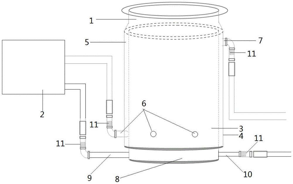 一种适用于蓝式砂磨机储料缸的冷却水系统的制作方法
