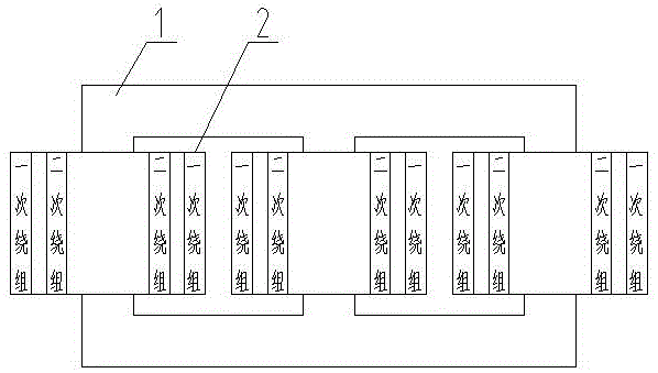 绕组交错式配电变压器的制作方法