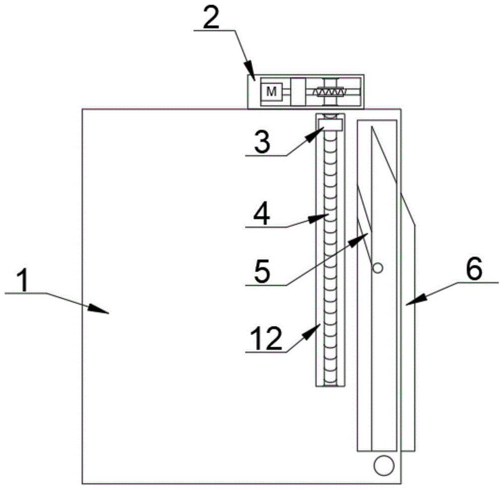 用于施工升降机的翻板门装置的制作方法