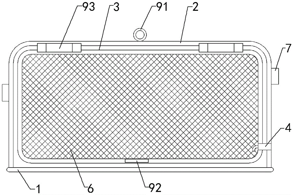 可翻转开启的建筑工地安全护栏的制作方法