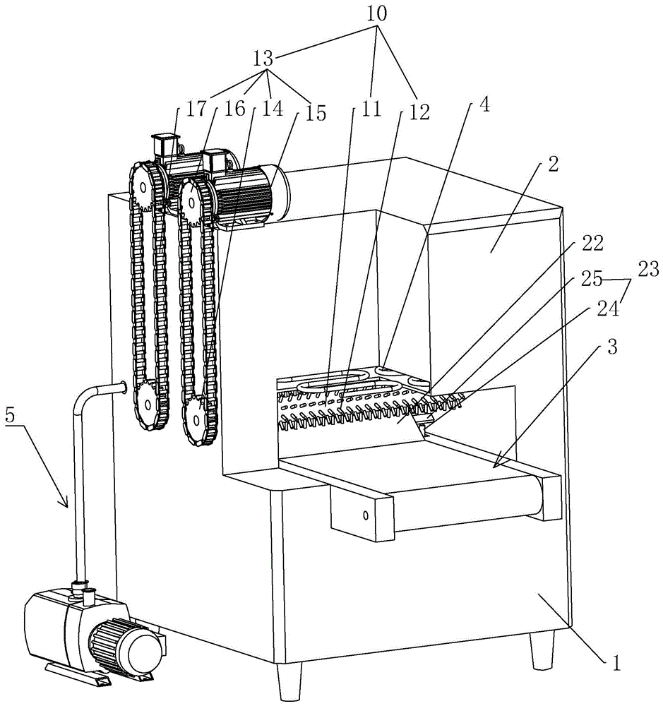 一种螺栓热处理产线的烘干机的制作方法