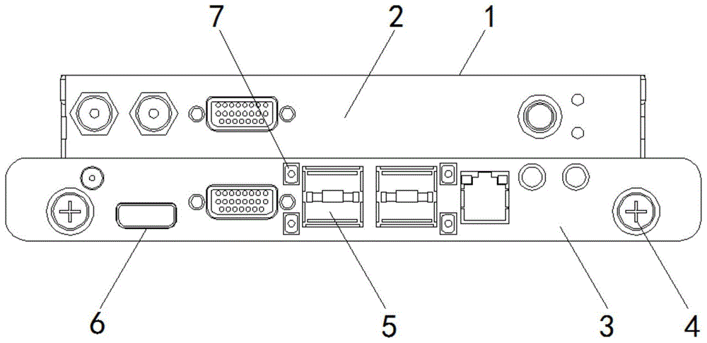一种拼接屏带电源拼接盒OPS拔插的装置的制作方法