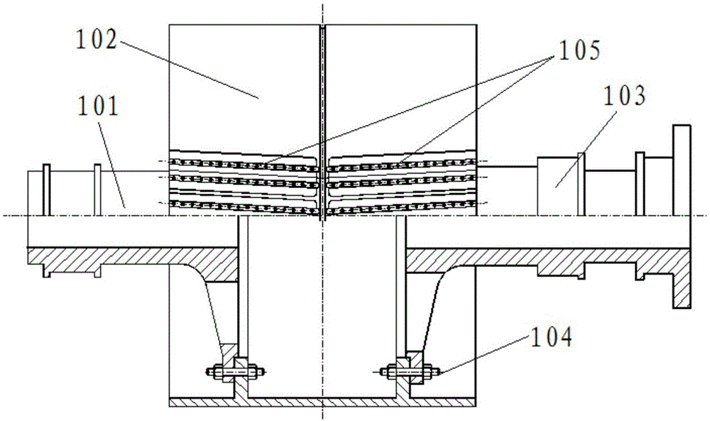 一种大型同步电动机转子轴人字形磁钢安装槽的加工工装的制作方法