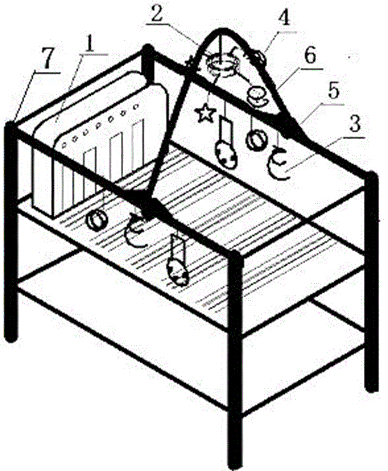 一种婴儿床健身装置的制作方法