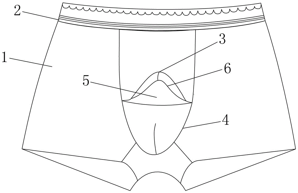 一种穿着舒适的男士开口内裤的制作方法