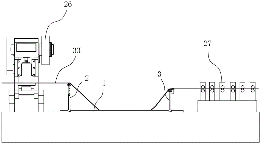 冲压生产线的钢带支撑架的制作方法