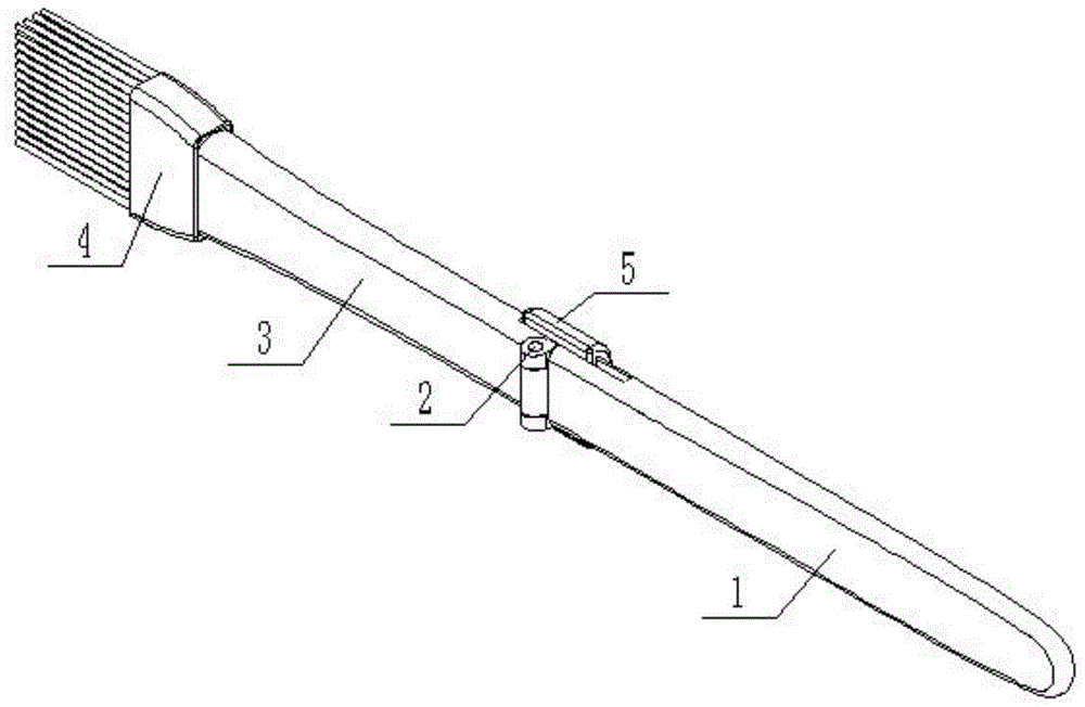 一种手柄可折叠的调料刷的制作方法