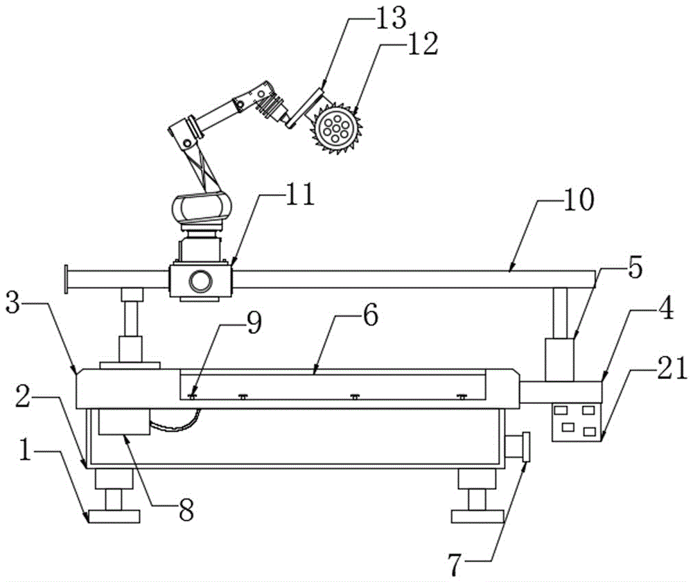 一种金属板材切割机械动臂的制作方法