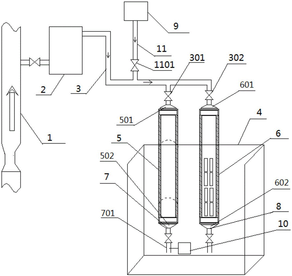 一种火电厂酸浓度流通池的酸液再利用装置的制作方法