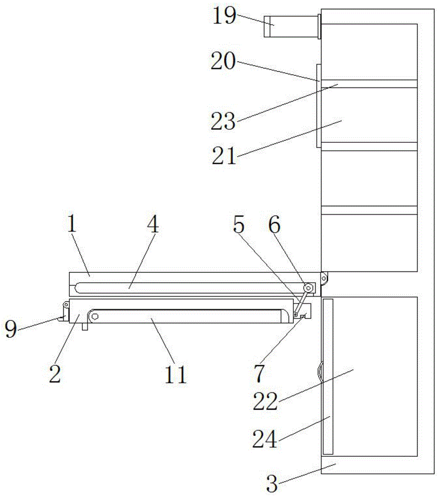 一种壁式书桌柜的制作方法