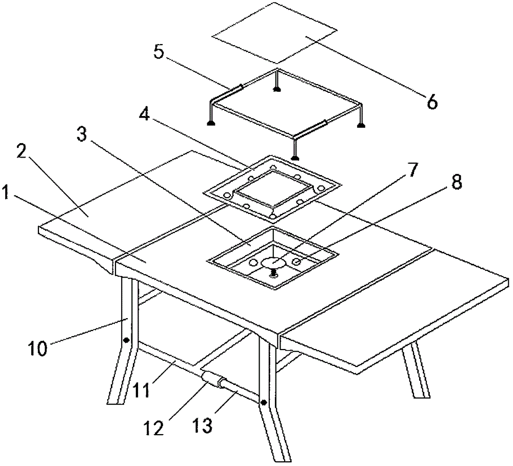 便携式多用折叠桌的制作方法