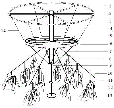 一种带有鸟栖架的湖泊浮动式人工鱼礁的制作方法