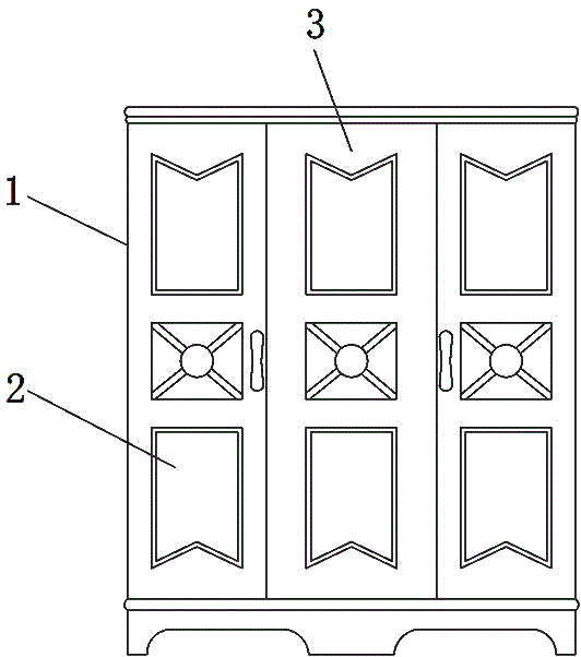 一种中门可转动式衣柜的制作方法