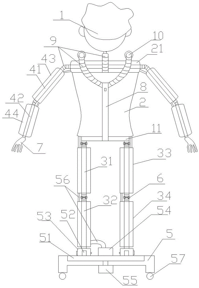 一种服装展示架的制作方法