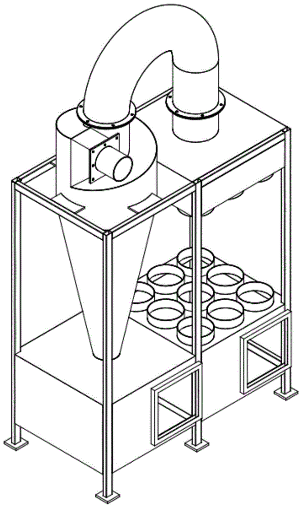 一种颗粒机用旋风布袋除尘一体机的制作方法
