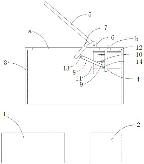 一种便于输液管废弃收集的锐器盒的制作方法