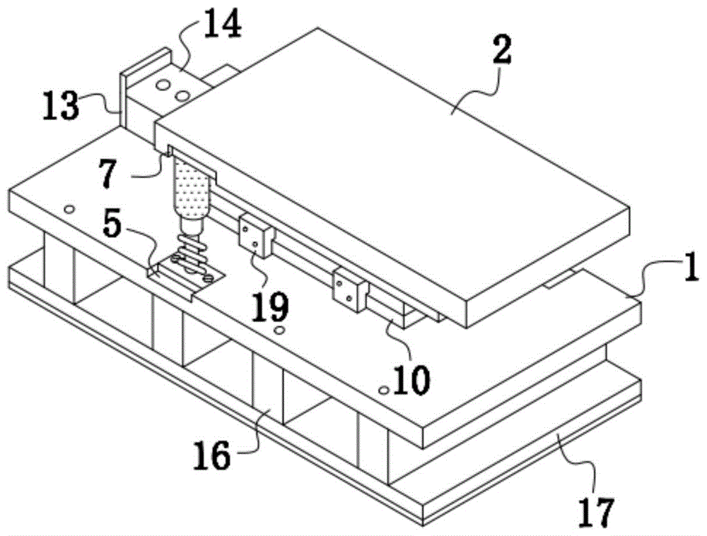 汽车座椅管模具顶料装置的制作方法