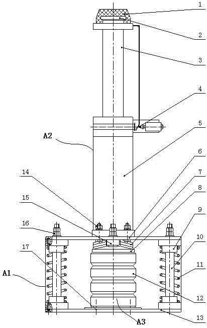 适用浅底坑高速电梯缓冲器及其工作方法与流程