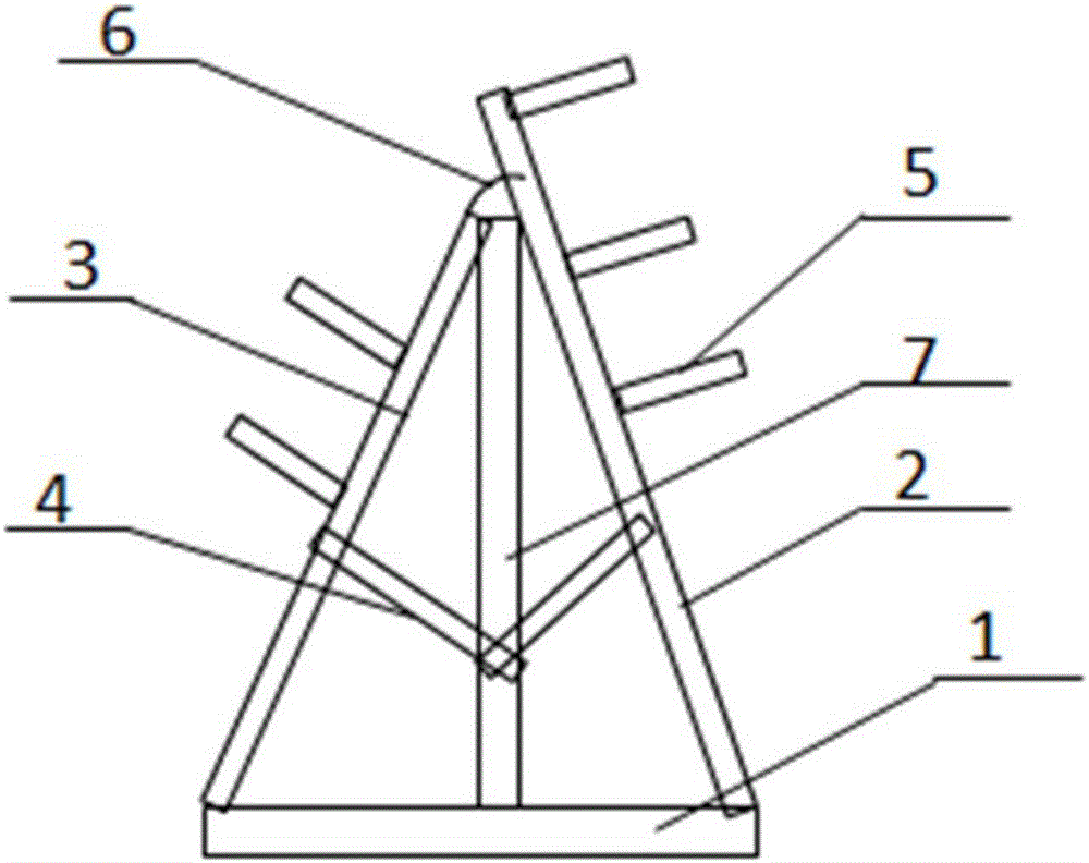 一种纺织机械放置架的制作方法