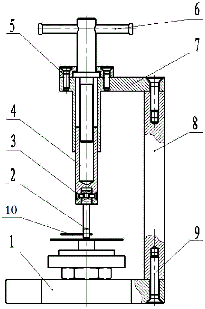 一种氧气仪表指针分解工具的制作方法