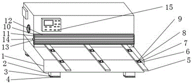 一种用于护轨垫板生产线的液压摆式剪板机的制作方法