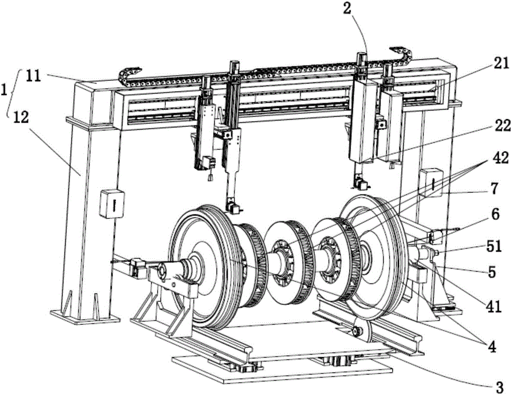 轮对检测装置、高铁轮对检测装置与动车轮对检测装置的制作方法