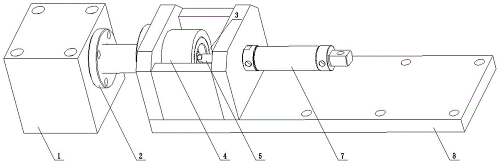 数控铣床用工件定位和铣头进刀同步装置的制作方法