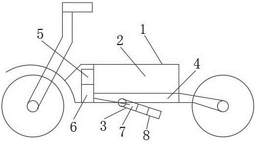电动车支撑架结构的制作方法