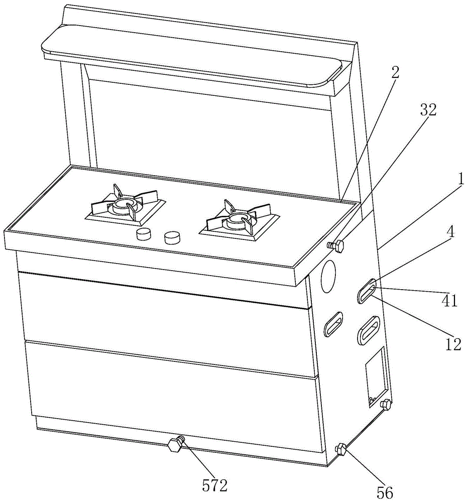 一种分体式集成灶柜的制作方法