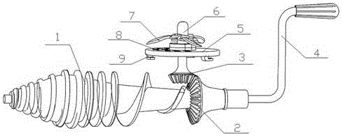带搅碎功能的手摇榨汁机螺旋推杆的制作方法