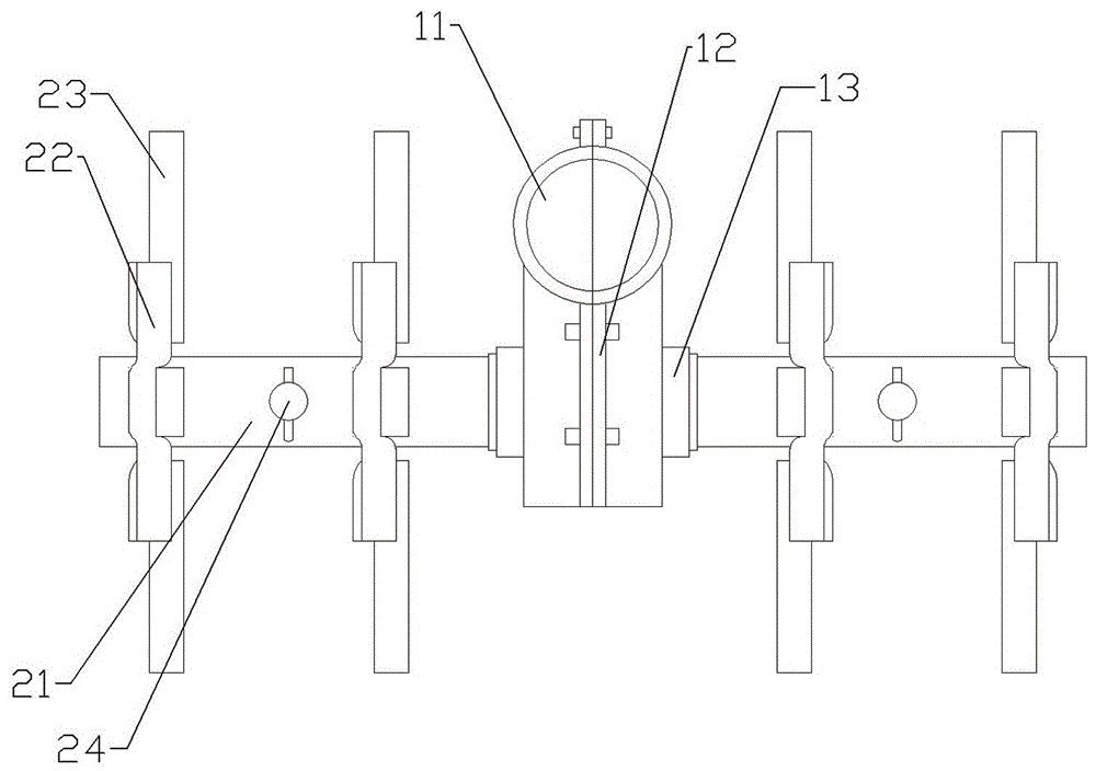 手推式开沟机用开沟刀轮装置的制作方法