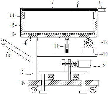 一种方便调节的新生儿护理床的制作方法